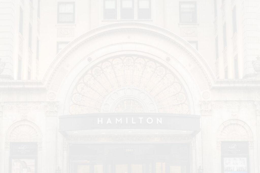 entrance of Hamilton Hotel