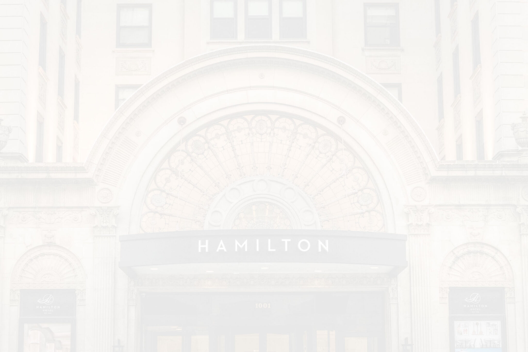 entrance of Hamilton Hotel