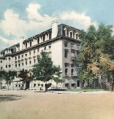 painting of the historic Hamilton Hotel