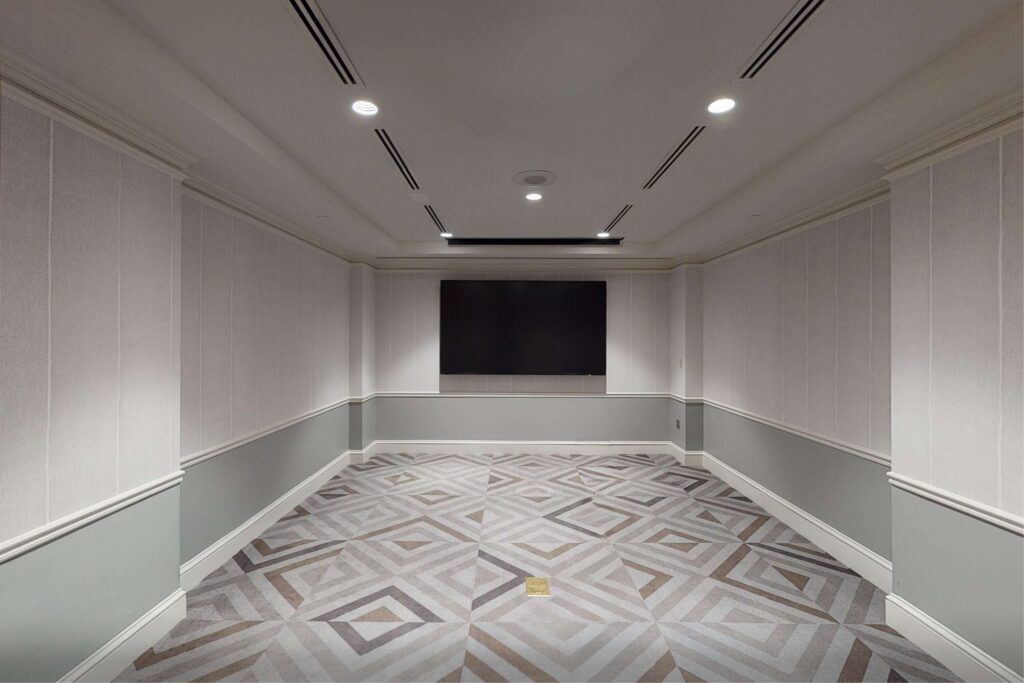 smaller meeting room with a-v equipment