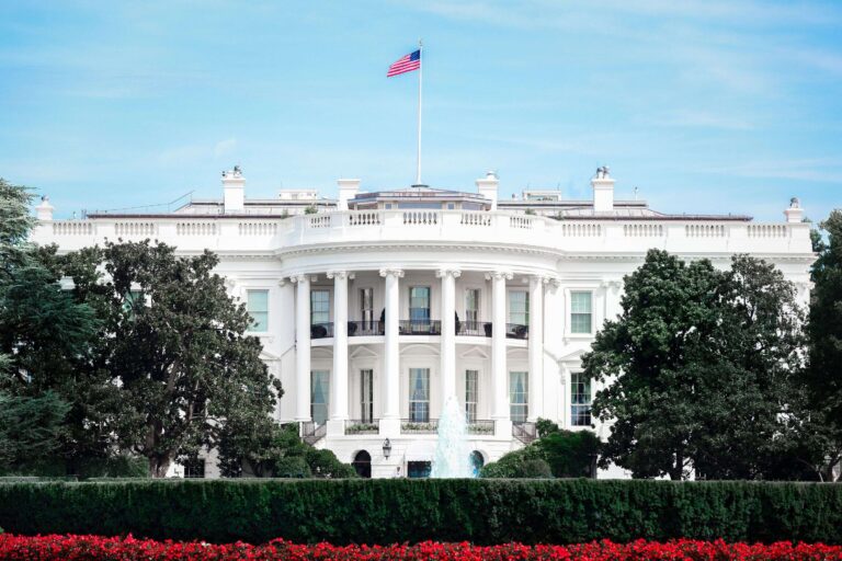 the White House facade