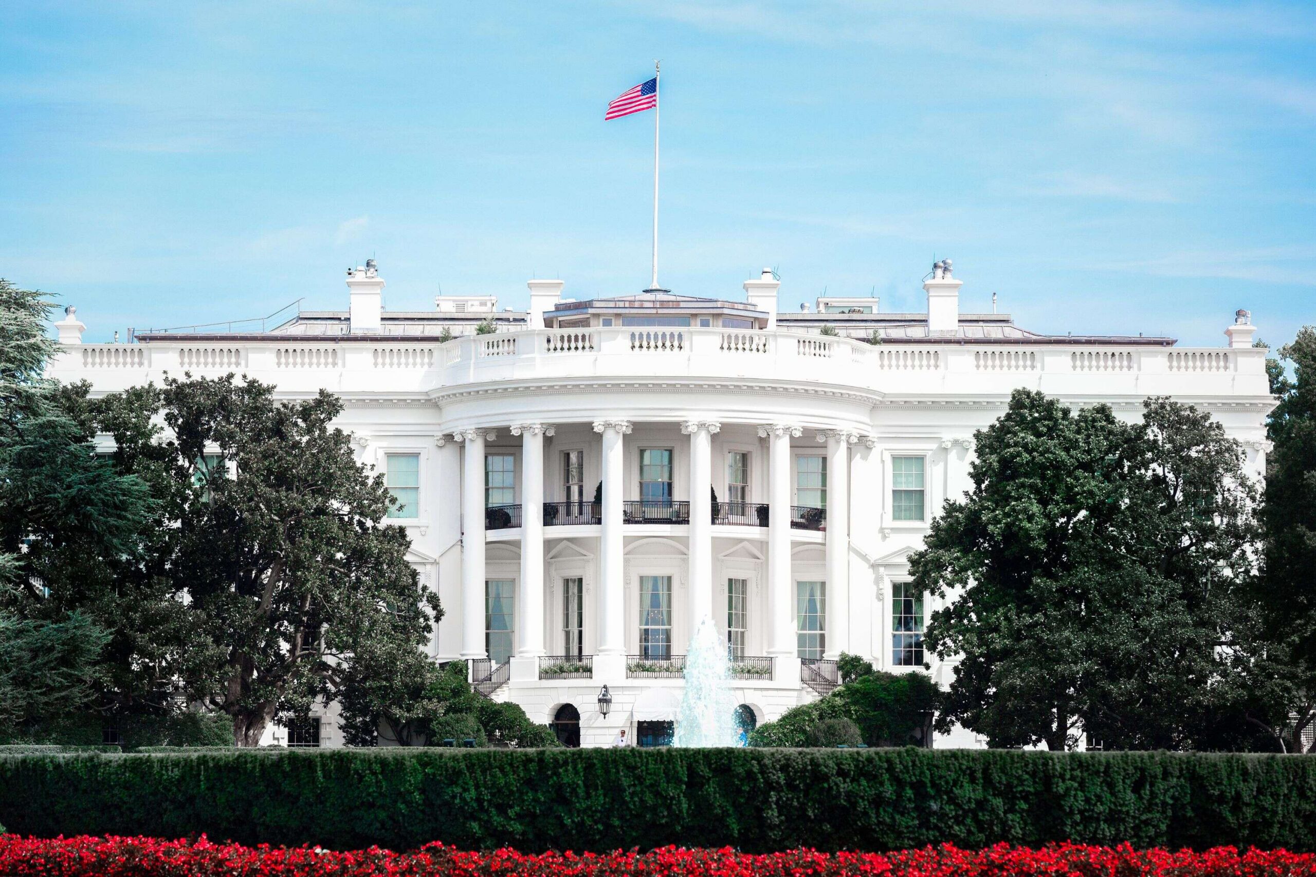 the White House facade